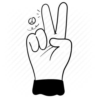 hand, gesture, fingers, hand gesture, motion, peace, two, count