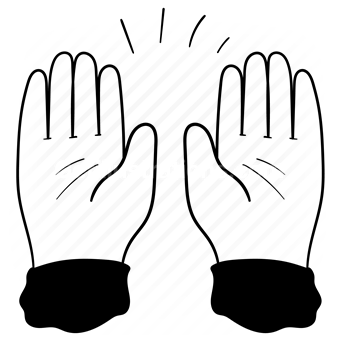 hand, gesture, fingers, hand gesture, motion, raise, palm