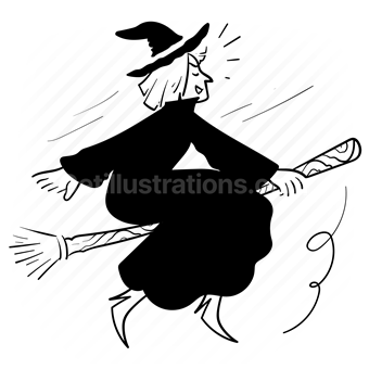halloween, scary, spooky, holiday, season, witch, broomstick