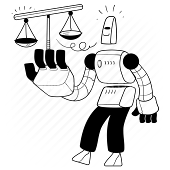 robot, robotics, ai, artificial, intelligence, justice, law, comparison