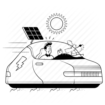 future, car, vehicle, transport, solar, power, energy, charge