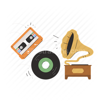 classic, retro, player, entertainment, cassette, record, sound, audio, storage