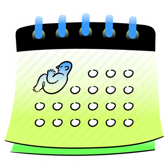 calendar, date, schedule, baby, child, infant, newborn