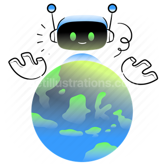 technology, invention, robot, dominant, planet, earth, global, globe