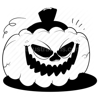 halloween, scary, spooky, season, pumpkin, monster, decoration