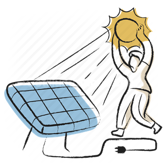solar, power, panel, sun, production, electricity, people, person