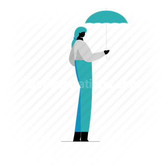 people, person, insurance, woman, umbrella, protection, safety