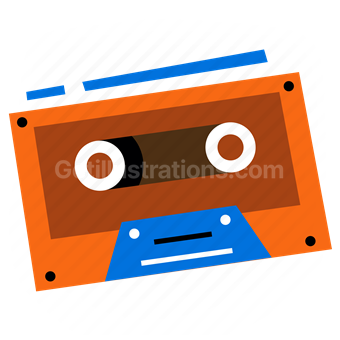 retro, cassette tape, music, nostalgia, technology, analog