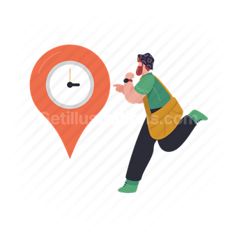 time, delays, delay, timer, pin, marker, navigation, destination
