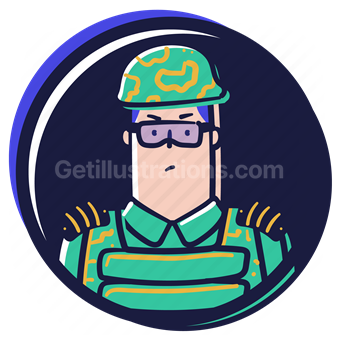 person, user, account, avatar, man, male, military, officer