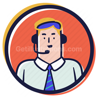 person, user, account, avatar, man, male, support, headphone, headset