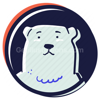 user, account, avatar, bear, animal, polar bear