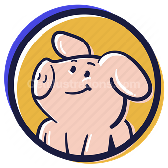 user, account, avatar, farm, animal, pig, piggy