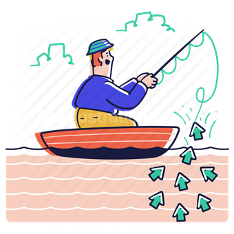 fisherman, boat, fishing, fish, clicks, clickbait, pr