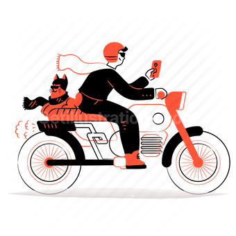 transport, motorcycle, motorbike, vehicle, location, mobile