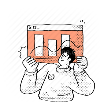 graph, data, analytics, computer, screen