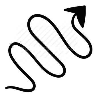 arrow, direction, growth, progress, Vector illustration