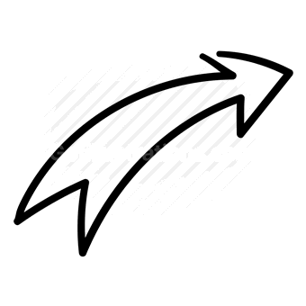 arrow, right direction, progress, growth, Vector illustration