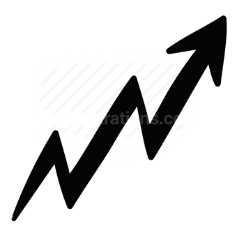 growth, success, upward trend, progress, Vector illustration