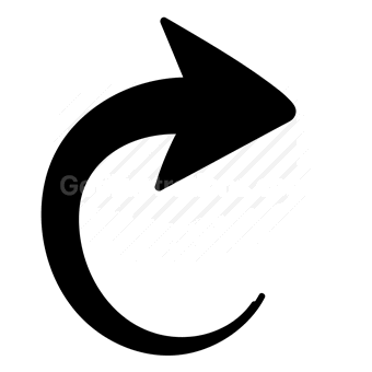 arrow, redo, refresh, circular, Vector illustration