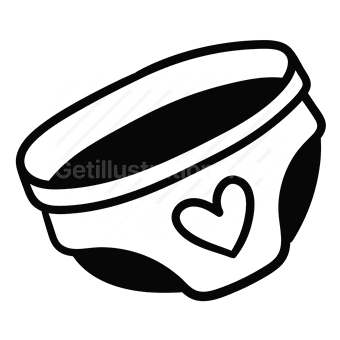 pet bowl, animal care, heart shape, Vector illustration