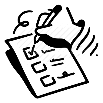 checklist, survey, todo list, Vector illustration