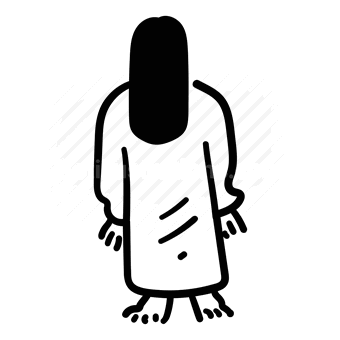 monster, weird, creature, silhouette, Vector illustration