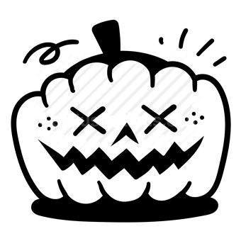 halloween pumpkin, jack-o-lantern, creepy face, spooky decoration