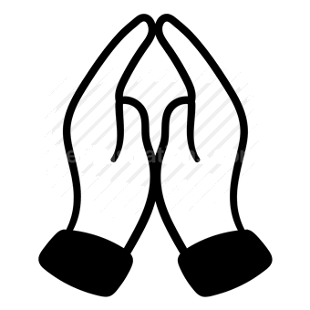 praying hands, prayer, faith, religion, Vector illustration