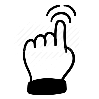 finger, hand, click, cursor, pointing