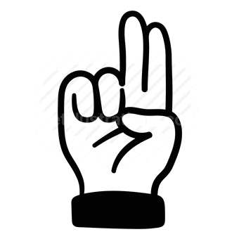 fingers, hand gesture, number two, peace sign
