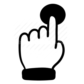 hand cursor, clicking, mouse pointer, Vector illustration