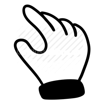 hand, pointer, cursor, click, Vector illustration