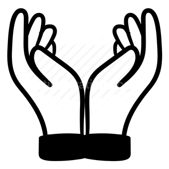 hands, support, assistance, help, Vector illustration