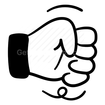 pointing finger, hand gesture, click here, attention, Vector illustration