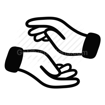hands, protection, support, partnership, vector illustration