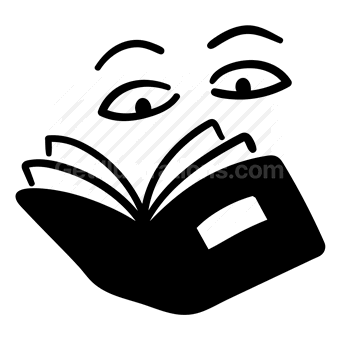 reading, book, intelligence, learning, Vector illustration