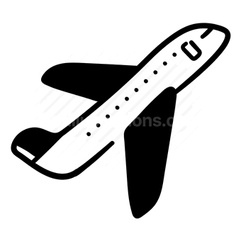 airplane, take off, departure, travel, Vector illustration