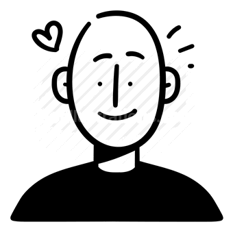 happy, smiling, love, positive emotion, simple drawing