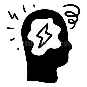 brainstorming, idea, creativity, problem solving, Vector illustration