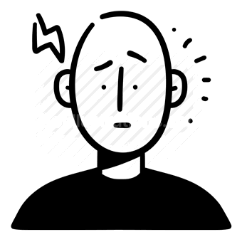 headache, pain, stress, mental health, Vector illustration