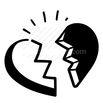broken, heart, love, breakup, divorce