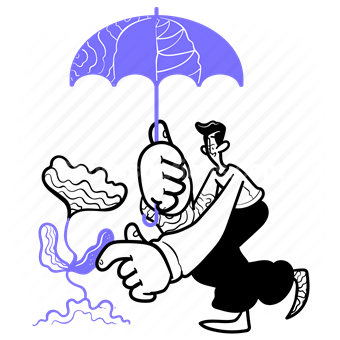 forecast, climate, environment, rain, raining, umbrella, flower, floral, man