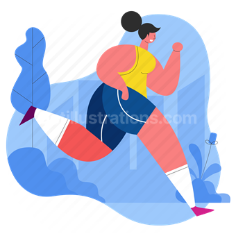 running woman, fitness, sport, woman