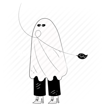 ghost, costume, halloween, horror, thriller, sheet, ghostly