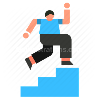 stairs, climb, accomplishment, promotion, target, goal