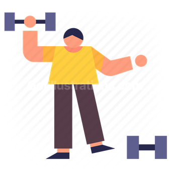 sport, activity, workout, gym, weights