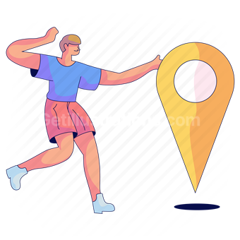 destination, marker, pin, man, people, person, travel, travelling