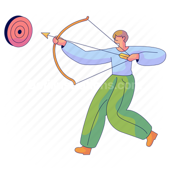 archery, sport, sports, target, shoot, people, person