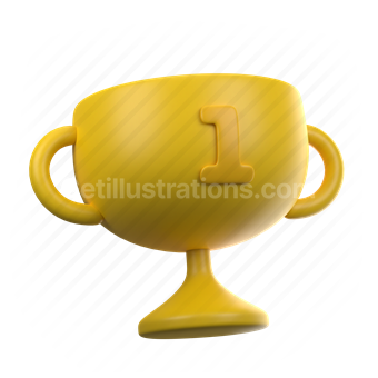 accomplishment, trophy, award, reward, winner, number 1, promotion, sports, achievement